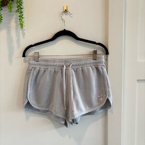 Playboy by Pacsun Bunny Sweat Shorts Light Periwinkle Size Medium Women's